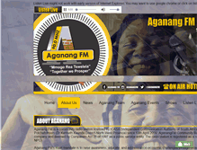 Tablet Screenshot of aganangfm.org.za